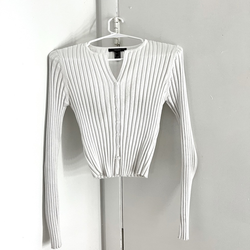 Forever21 white button down long sleeve